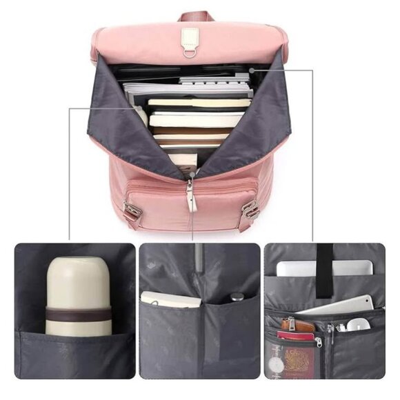 Women Backpack School Bags for Teen Girls,College Student Bookbag - Picture 3 of 5